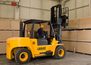 Fork lift loading